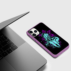 Чехол iPhone 11 Pro матовый GENSHIN IMPACT, ЦИ ЦИ, цвет: 3D-фиолетовый — фото 2
