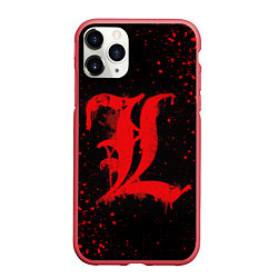 Чехол iPhone 11 Pro матовый DEATH NOTE ТЕТРАДЬ СМЕРТИ, цвет: 3D-красный