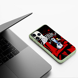 Чехол iPhone 11 Pro матовый Хеллсинг, цвет: 3D-салатовый — фото 2