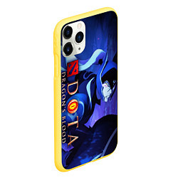 Чехол iPhone 11 Pro матовый DOTA: Кровь дракона, цвет: 3D-желтый — фото 2