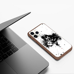 Чехол iPhone 11 Pro матовый DEATH NOTE ТЕТРАДЬ СМЕРТИ, цвет: 3D-коричневый — фото 2