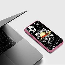Чехол iPhone 11 Pro матовый ONE PIECE ВАН ПИС, цвет: 3D-малиновый — фото 2
