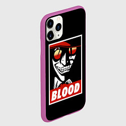 Чехол iPhone 11 Pro матовый Hellsing, цвет: 3D-фиолетовый — фото 2