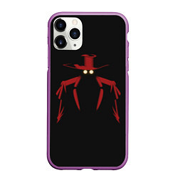 Чехол iPhone 11 Pro матовый Alucard, цвет: 3D-фиолетовый