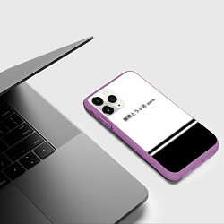 Чехол iPhone 11 Pro матовый Хачироку AE 86, цвет: 3D-фиолетовый — фото 2
