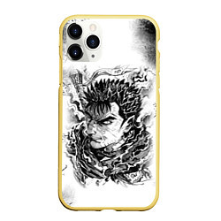 Чехол iPhone 11 Pro матовый BERSERK БЕРСЕРК, цвет: 3D-желтый