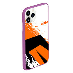 Чехол iPhone 11 Pro матовый KTM КТМ Z, цвет: 3D-фиолетовый — фото 2