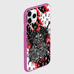 Чехол iPhone 11 Pro матовый БОГ ОДИН, цвет: 3D-фиолетовый — фото 2