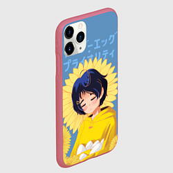 Чехол iPhone 11 Pro матовый Приоритет чудо-яйца, цвет: 3D-малиновый — фото 2