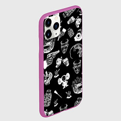 Чехол iPhone 11 Pro матовый КРОВОСТОК ТАТУИРОВКИ, цвет: 3D-фиолетовый — фото 2
