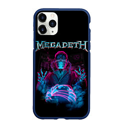 Чехол iPhone 11 Pro матовый MEGADETH, цвет: 3D-тёмно-синий