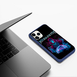 Чехол iPhone 11 Pro матовый MEGADETH, цвет: 3D-тёмно-синий — фото 2