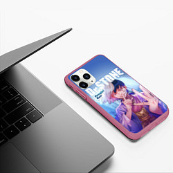 Чехол iPhone 11 Pro матовый Asagiri Gen, цвет: 3D-малиновый — фото 2