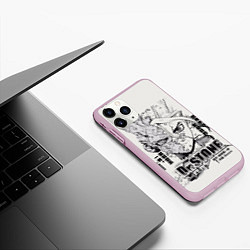 Чехол iPhone 11 Pro матовый Dr Stone Senkuu, цвет: 3D-розовый — фото 2