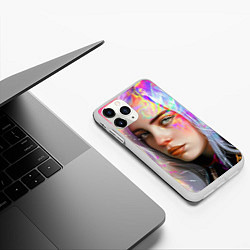 Чехол iPhone 11 Pro матовый Billie Eilish, цвет: 3D-белый — фото 2