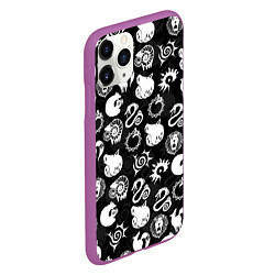 Чехол iPhone 11 Pro матовый SEVEN DEADLY SINS СИМВОЛЫ, цвет: 3D-фиолетовый — фото 2