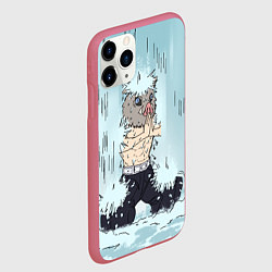 Чехол iPhone 11 Pro матовый МЕДИТАЦИЯ ИНОСКЕ, цвет: 3D-малиновый — фото 2