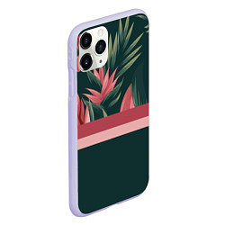 Чехол iPhone 11 Pro матовый Лилии, цвет: 3D-светло-сиреневый — фото 2