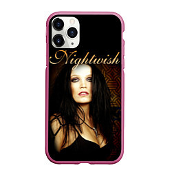 Чехол iPhone 11 Pro матовый Nightwish, цвет: 3D-малиновый