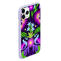 Чехол iPhone 11 Pro матовый Мексиканская феерия, цвет: 3D-светло-сиреневый — фото 2
