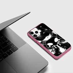 Чехол iPhone 11 Pro матовый БЛИЧ ШИНИГАМИ ЛОГО НА СПИНЕ, цвет: 3D-малиновый — фото 2