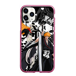 Чехол iPhone 11 Pro матовый Bleach, цвет: 3D-малиновый