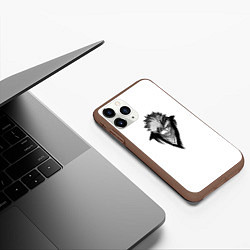 Чехол iPhone 11 Pro матовый Hollow Ichigo, цвет: 3D-коричневый — фото 2