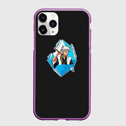 Чехол iPhone 11 Pro матовый Хицугая Тоширо Блич, цвет: 3D-фиолетовый
