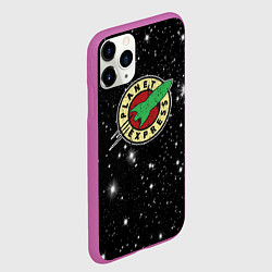 Чехол iPhone 11 Pro матовый Межпланетный Экспресс Футурама, цвет: 3D-фиолетовый — фото 2