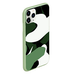 Чехол iPhone 11 Pro матовый Камуфляж, цвет: 3D-салатовый — фото 2