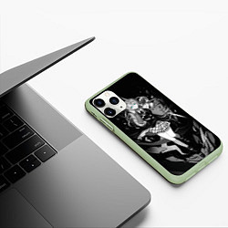 Чехол iPhone 11 Pro матовый Ангелы смерти, цвет: 3D-салатовый — фото 2