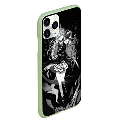Чехол iPhone 11 Pro матовый Ангелы смерти, цвет: 3D-салатовый — фото 2