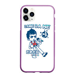 Чехол iPhone 11 Pro матовый Yakuza Karaoke, цвет: 3D-фиолетовый