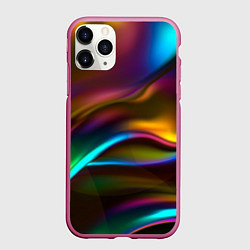 Чехол iPhone 11 Pro матовый Градиент, цвет: 3D-малиновый