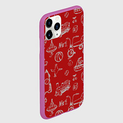 Чехол iPhone 11 Pro матовый Детство, цвет: 3D-фиолетовый — фото 2