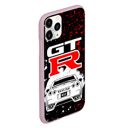 Чехол iPhone 11 Pro матовый NISSAN GT-R НИССАН GTR, цвет: 3D-розовый — фото 2