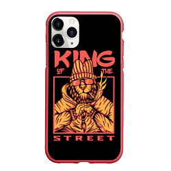 Чехол iPhone 11 Pro матовый KING Street, цвет: 3D-красный