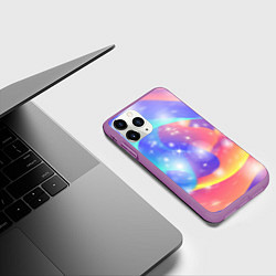 Чехол iPhone 11 Pro матовый Волшебные тропы, цвет: 3D-фиолетовый — фото 2