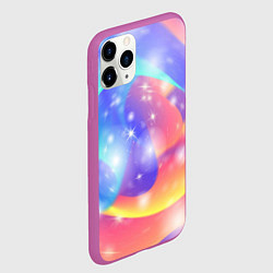 Чехол iPhone 11 Pro матовый Волшебные тропы, цвет: 3D-фиолетовый — фото 2
