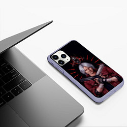 Чехол iPhone 11 Pro матовый Saint Dante, цвет: 3D-светло-сиреневый — фото 2