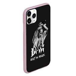 Чехол iPhone 11 Pro матовый Rest in Peace Legend DMX, цвет: 3D-розовый — фото 2