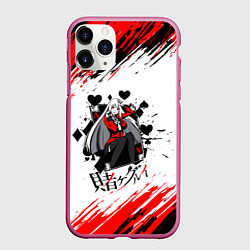 Чехол iPhone 11 Pro матовый Kakegurui Ририка Момобами Z, цвет: 3D-малиновый
