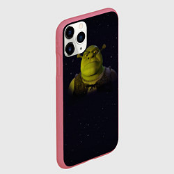 Чехол iPhone 11 Pro матовый Злой Шрек, цвет: 3D-малиновый — фото 2