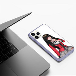 Чехол iPhone 11 Pro матовый Jabami Yumeko Kakegurui, цвет: 3D-светло-сиреневый — фото 2