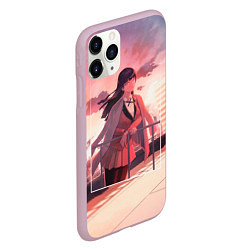 Чехол iPhone 11 Pro матовый Kakegurui Yumeko Jabami art, цвет: 3D-розовый — фото 2