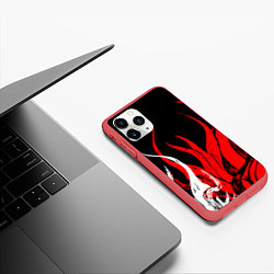 Чехол iPhone 11 Pro матовый Incinerator, цвет: 3D-красный — фото 2