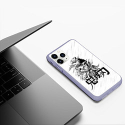 Чехол iPhone 11 Pro матовый Иноске Хашибира Kimetsu no Yaiba, цвет: 3D-светло-сиреневый — фото 2