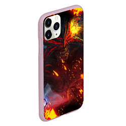 Чехол iPhone 11 Pro матовый Path of Exile Fire Demon Z, цвет: 3D-розовый — фото 2