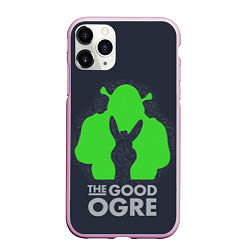 Чехол iPhone 11 Pro матовый Shrek: Im good ogre, цвет: 3D-розовый