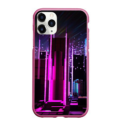 Чехол iPhone 11 Pro матовый PINK CITY, цвет: 3D-малиновый